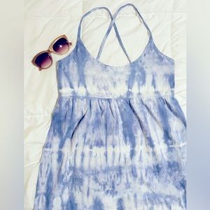 GAP Blue Tie Dye summer dress. Size XS